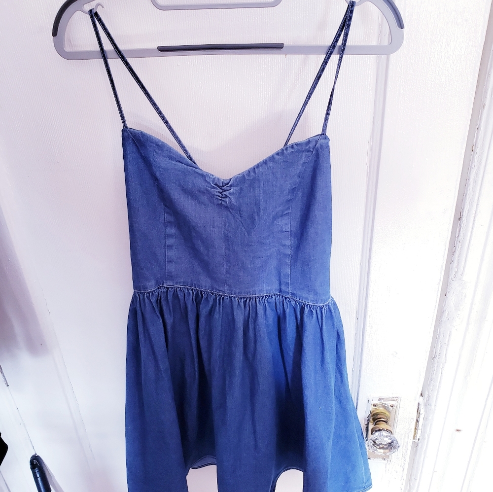 American Apparel Denim Mini-Dress